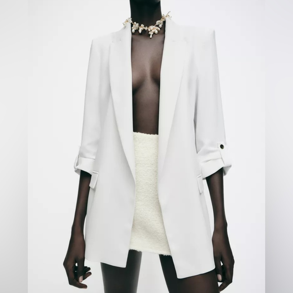 Zara BLAZER WITH ROLLED-UP SLEEVES